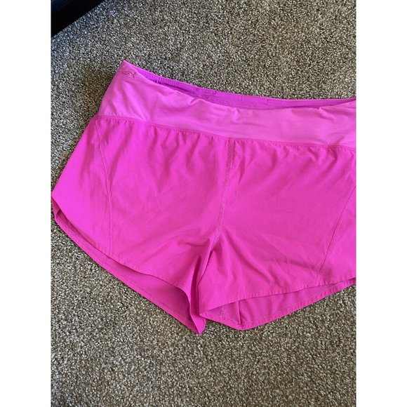 Lululemon 12 Essential Running High Rise Short 4" Pow Pink - Picture 3 of 9
